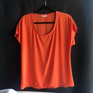 Pleione Orange/coral blouse